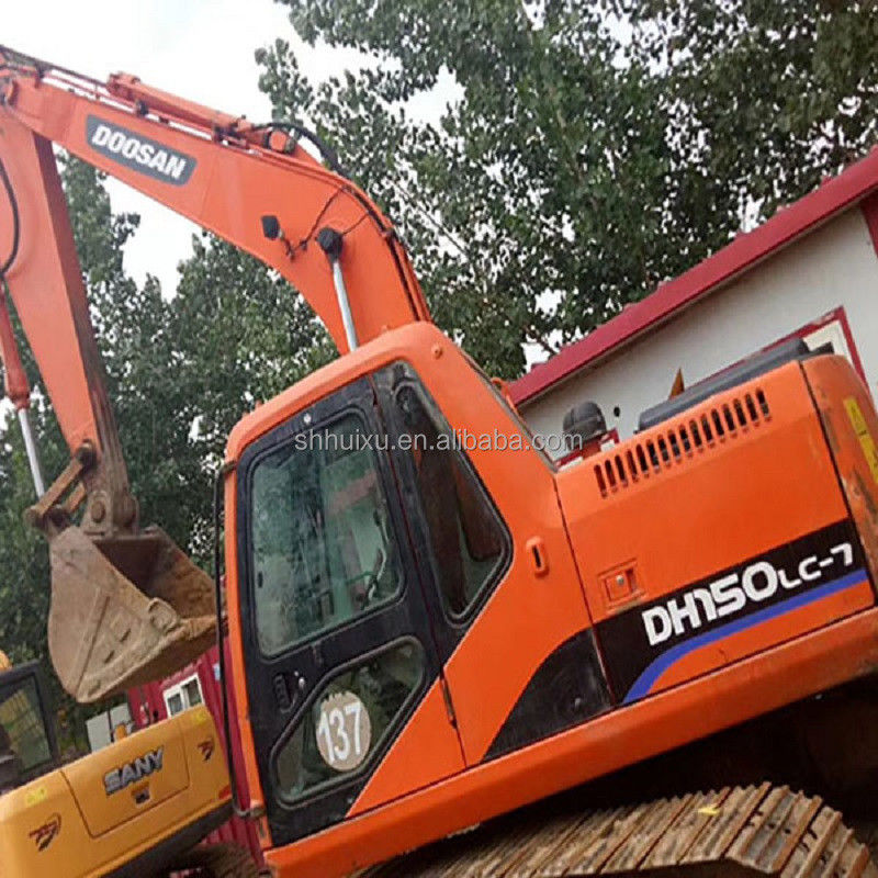 آلة حفر هيدروليكية مستعملة Doosan DH150/ يد ثانية حفرة DOOSAN DH150 ذات جودة عالية بسعر منخفض للبيع