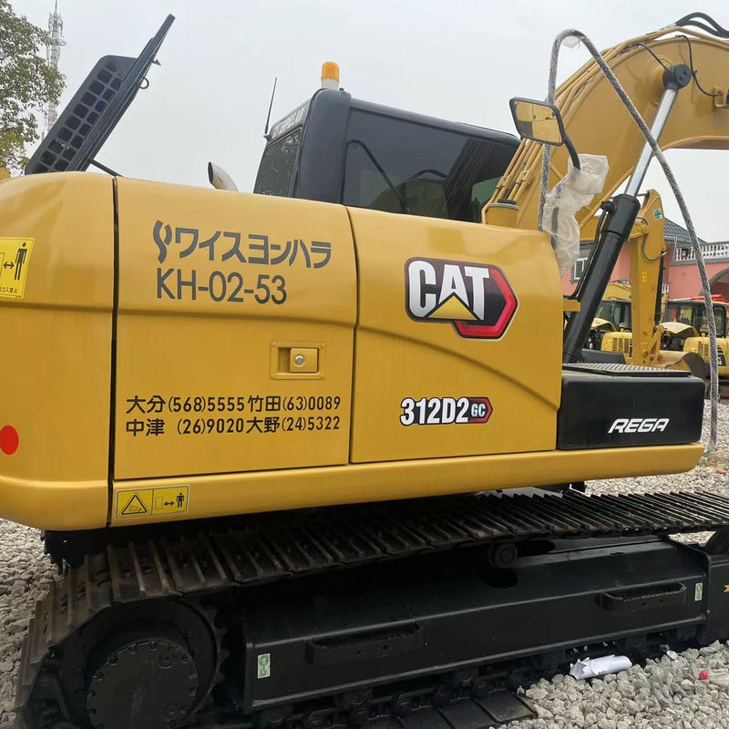 حفرة هيدروليكية مستعملة CAT312D آلة بناء ، يد ثانية حفرة الزحف اليرقات CAT312D مع العمل الجيد
