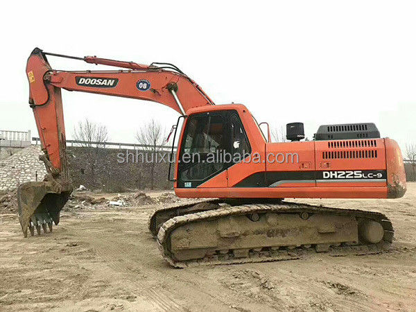 Doosan بيع ساخن Doosan dh225 الحفرة مستخدمة الزحف dh225lc-9/استخدام حفرة آلة أفضل بيع سعر جيد