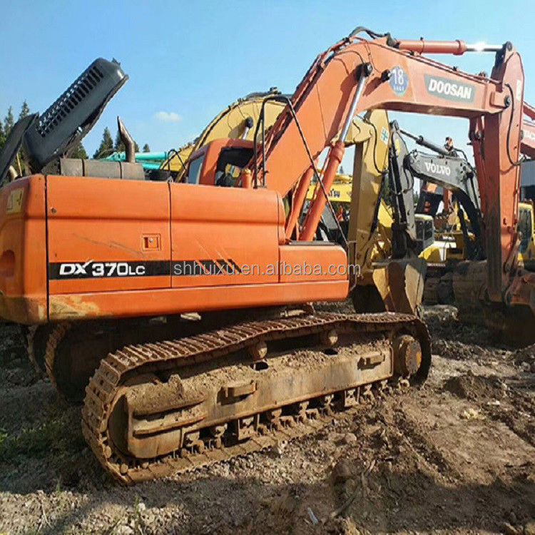 دوسان بيع ساخن جودة ممتازة اليد ثانية الحفرة الزحفية الهيدروليكية دوسان DX370 كوريا منشأ/آلة حفر مستعملة أفضل بيع سعر جيد