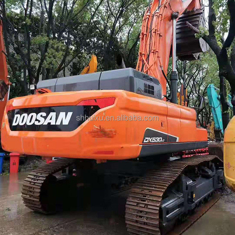 دوسان بيع ساخن جودة ممتازة يد ثانية الحفرة الزحفية الهيدروليكية دوسان DX530 كوريا أصل