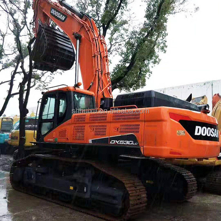 دوسان بيع ساخن جودة ممتازة يد ثانية الحفرة الزحفية الهيدروليكية دوسان DX530 كوريا أصل