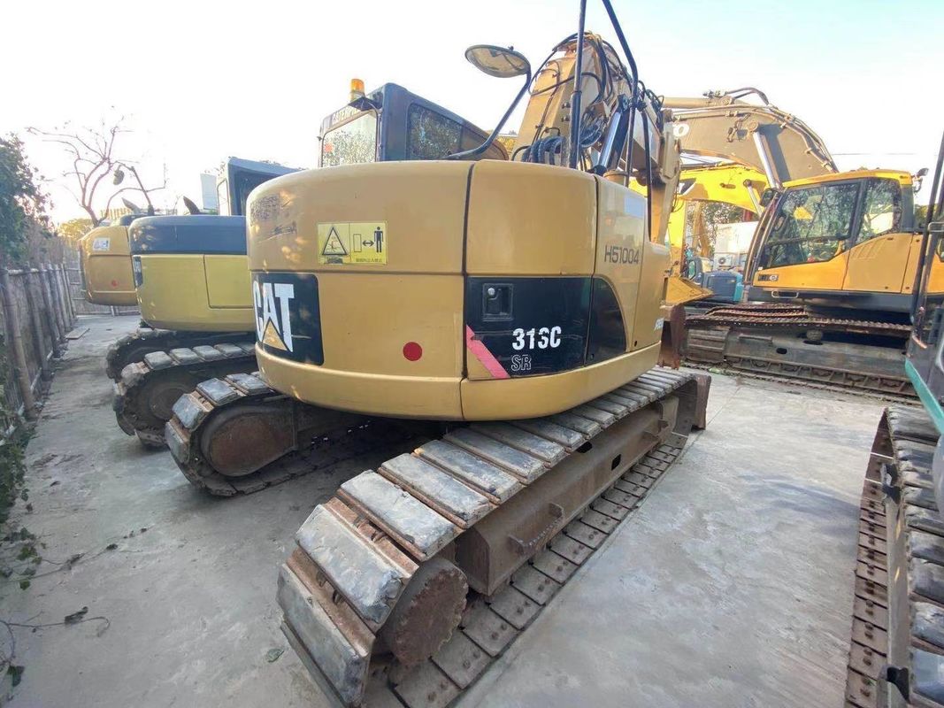 يد ثانية من نوعية جيدة الحفرة الزحفية المستخدمة كاتربيلر cat313C / يد ثانية اليابان المحرك cat313C