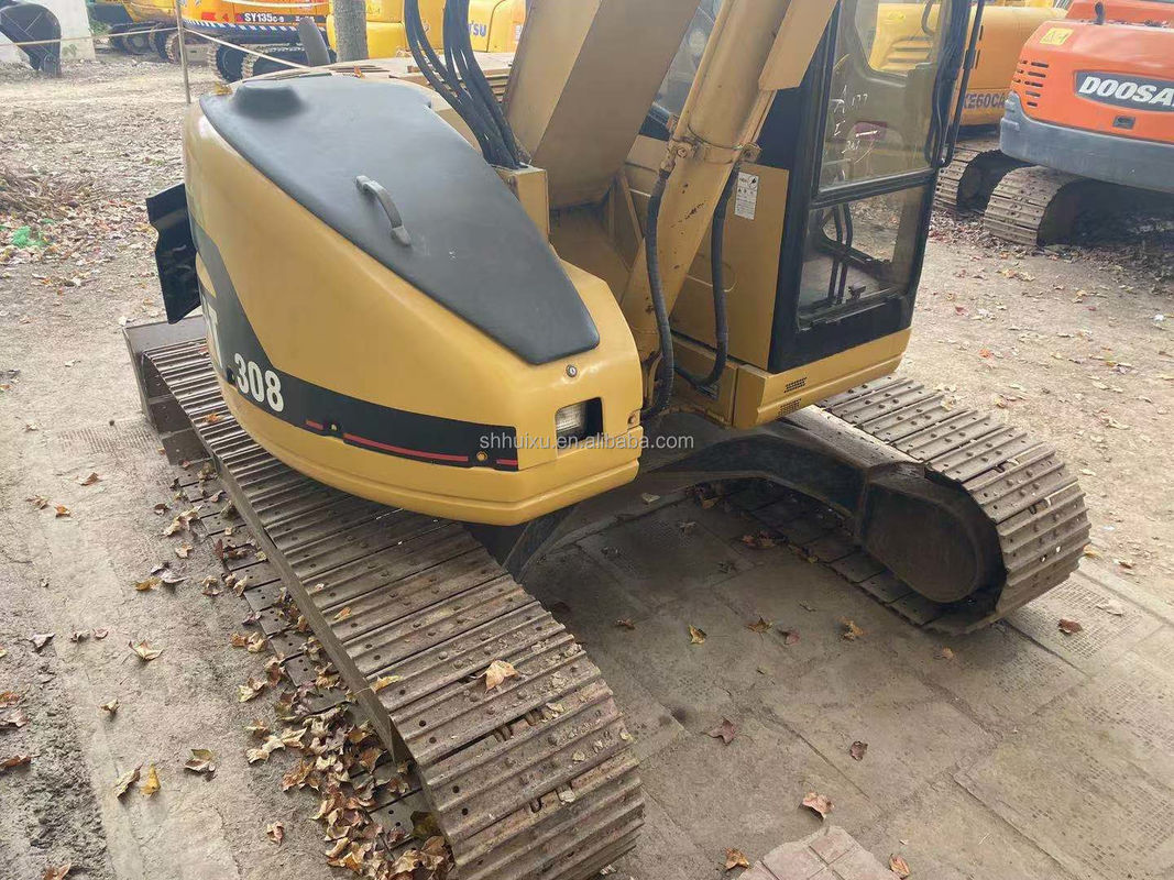 حفرة هيدروليكية صغيرة مستعملة CAT308 يد ثانية جيدة نوعية حفرة الزحف الصغيرة CAT308 للبيع