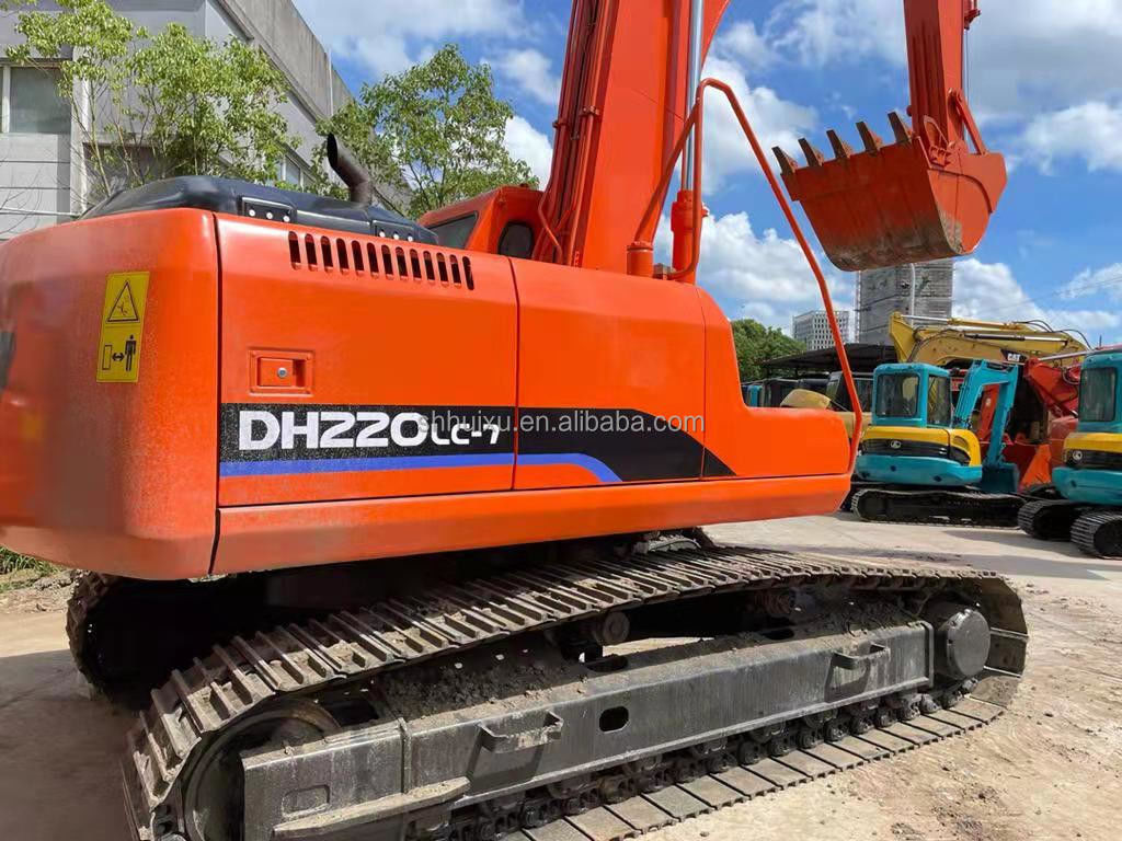 Doosan مبيعات ساخنة Doosan DH220lc حفرة مستعملة/آلة حفرة مستعملة Doosan DH220-7 كوريا أصل للبيع