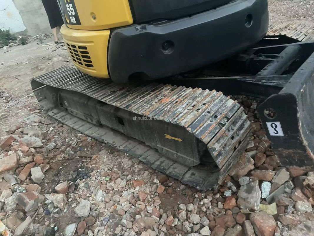 الجودة العالية كوماتسو PC55MR حفرة هيدروليكية مستعملة من اليابان / حفرة صغيرة مستعملة كوماتسو PC55MR سعر رخيص