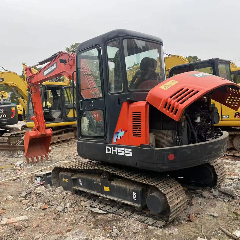الحفارات المنزلية من نوع MINI DOOSAN DH55 DX60/ العلامة التجارية الكورية المستخدمة الحفارات المصغرة ذات كفاءة الوقود رخيصة في الإصلاح والحفر