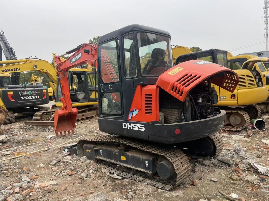 حالة عمل جيدة MINI DOOSAN DH55/SECONDN يد DOOSAN الحفر DOOSAN DH 55