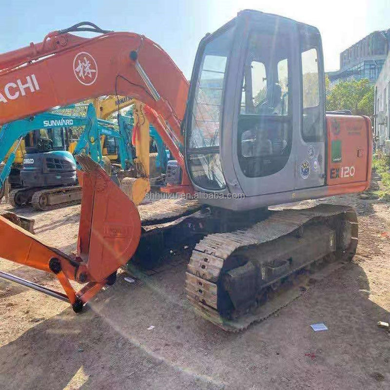 هيتاشي في المخزون أفضل مبيعات هيتاشي EX120 يد ثانية حفرة الزحف الهيدروليكي/آلة حفر مستعملة هيتاشي EX120 سعر رخيص