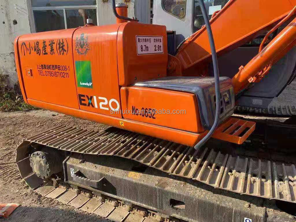 هيتاشي في المخزون أفضل مبيعات هيتاشي EX120 يد ثانية حفرة الزحف الهيدروليكي/آلة حفر مستعملة هيتاشي EX120 سعر رخيص