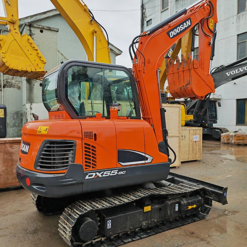 5.5 طن ميني مستعمل دوسان Dx55 محفر مستخدم 0.75m3 سعة دلو
