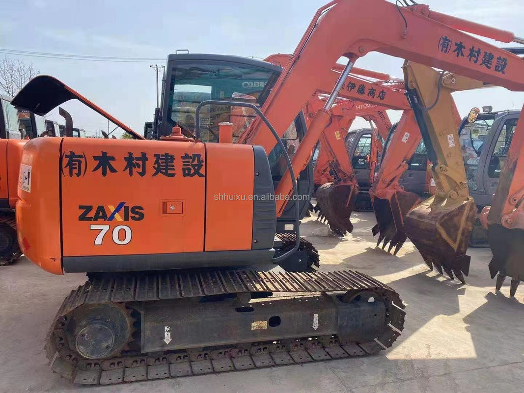 هيتاشي بيع ساخن عالية الجودة هيتاشي ZX70 يد ثانية الحفرة الزحفية الهيدروليكية/حفرة مصغرة مستعملة هيتاشي ZX70 سعر رخيص