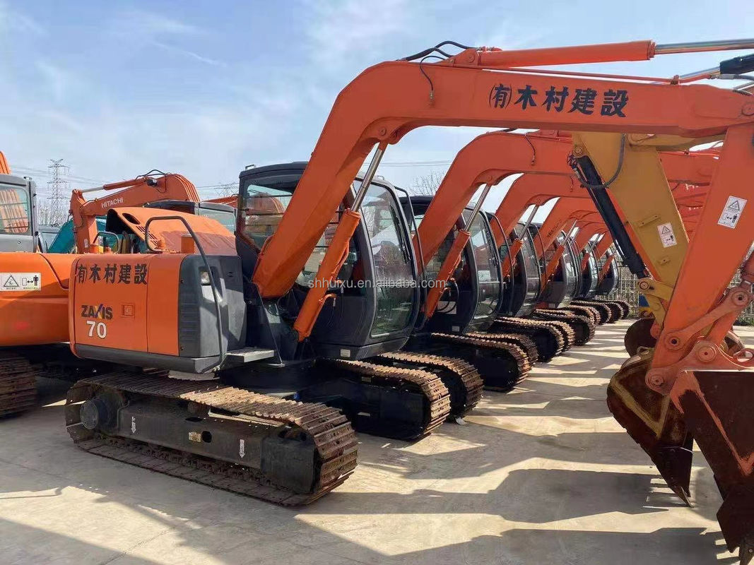هيتاشي بيع ساخن عالية الجودة هيتاشي ZX70 يد ثانية الحفرة الزحفية الهيدروليكية/حفرة مصغرة مستعملة هيتاشي ZX70 سعر رخيص