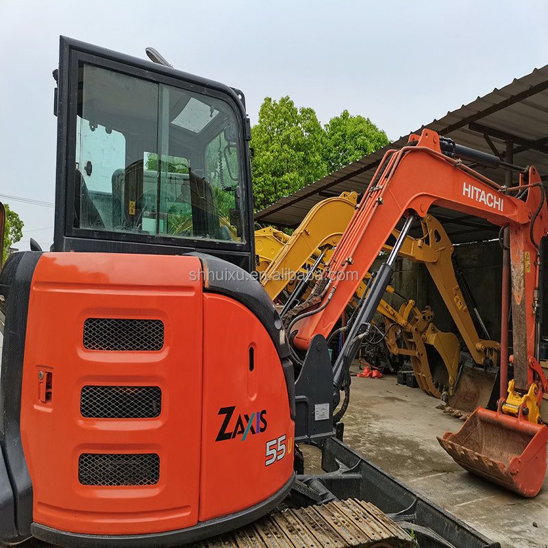 هيتاشي في المخزون الجودة الممتازة هيتاشي ZX55U اليد الثانية الحفرة الزحفية الهيدروليكية/حفرة مصغرة مستعملة هيتاشي ZX55U سعر رخيص