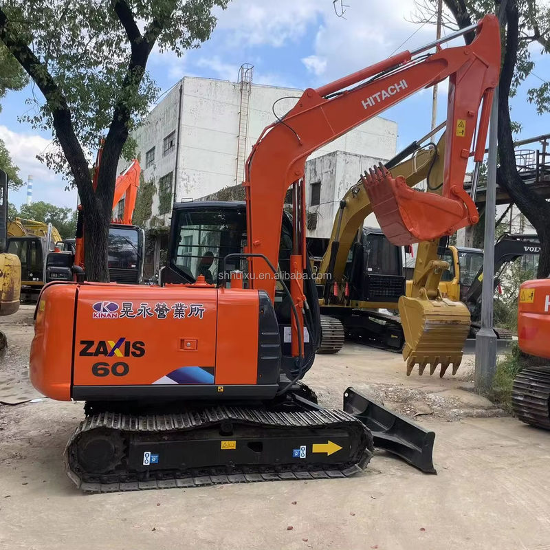 أكثر ما تباع هو HITACHI 60 الحفرة الهيدروليكية الزحفية يد ثانية جودة جيدة / آلة حفرة مستعملة HITACHI 60 بيع ساخن