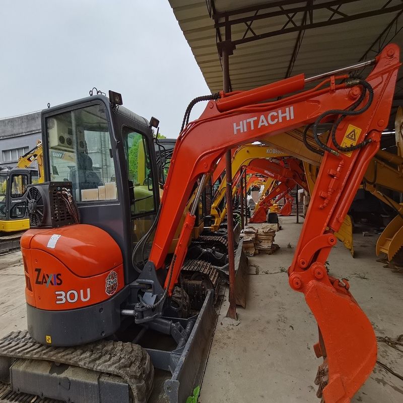 أكثر ما تباع هو HITACHI 30U الحفرة الهيدروليكية الزحفية يد ثانية جودة جيدة / آلة حفرة مستعملة HITACHI 30U بيع ساخن