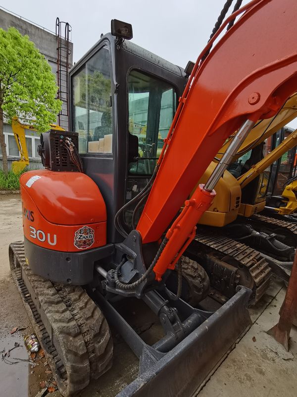 أكثر ما تباع هو HITACHI 30U الحفرة الهيدروليكية الزحفية يد ثانية جودة جيدة / آلة حفرة مستعملة HITACHI 30U بيع ساخن