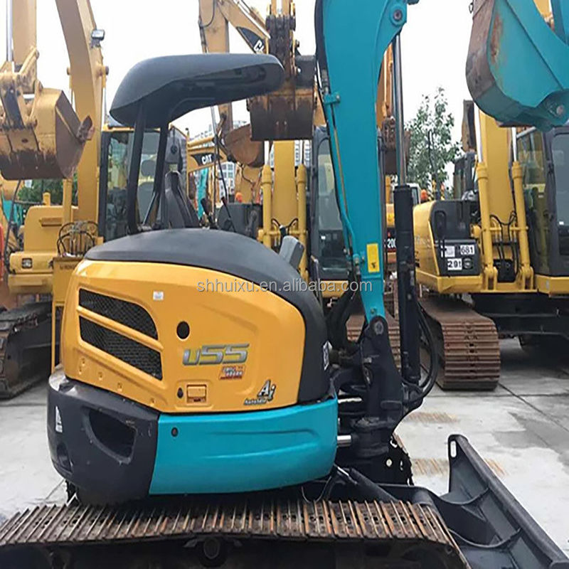 حفرة صغيرة مستعملة Kubota55 اليابان من أصل رخيص السعر/اليد الثانية الزحف الهيدروليكي حفرة Kubota55 جودة عالية