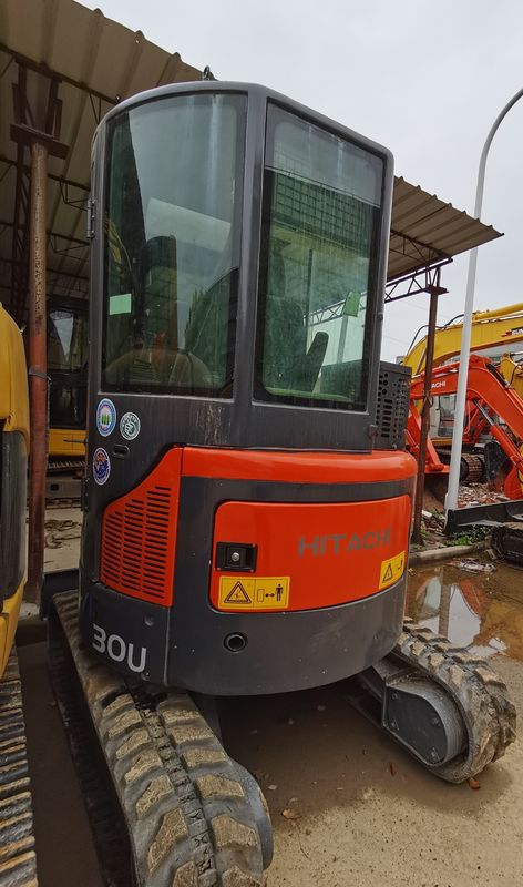 أكثر ما تباع هو HITACHI 30U الحفرة الهيدروليكية الزحفية يد ثانية جودة جيدة / آلة حفرة مستعملة HITACHI 30U بيع ساخن
