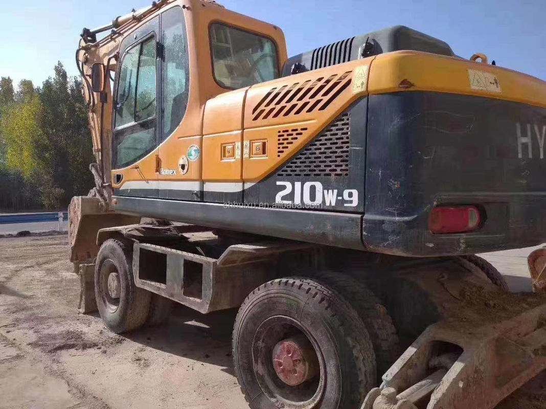 كوريا الأصلية 2014 هيونداي r210w-9 محفر عجلات/آلة إطارات R210w-9 هيونداي للبيع
