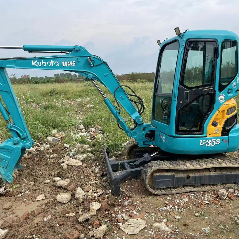 ساعات عمل منخفضة Kubota U35S حفرة بيع حفرة مستعملة مع محرك عالي الجودة ومضخة حفرة مستعملة رخيصة المعدات المستعملة