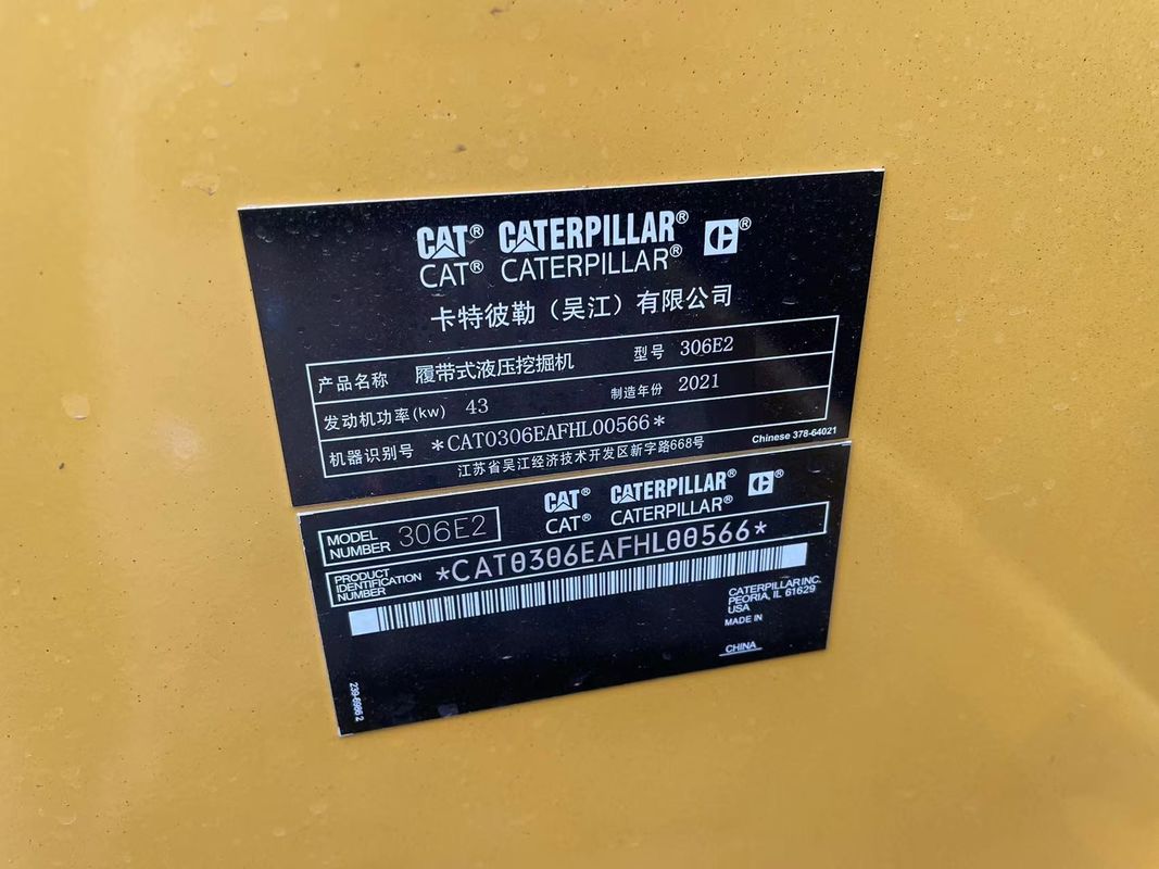 حفرة صغيرة مستعملة CAT306E حفرة مستخدمة آلات حفرة قطة 6 طن مستخدمة الصين حفرة صغيرة