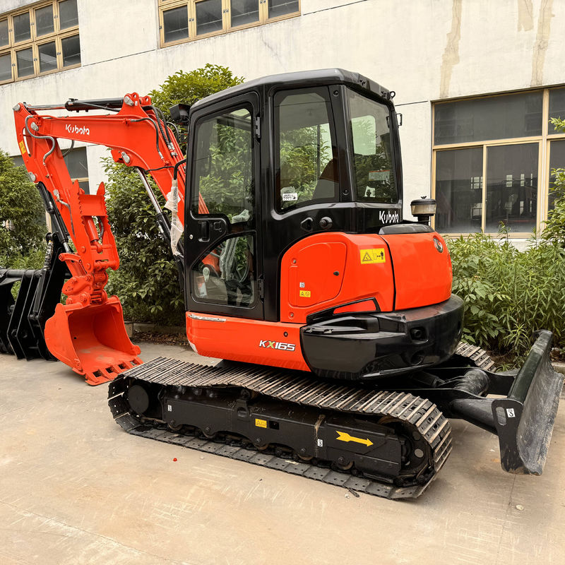 الحفارات المستخدمة kubota165 المستخدمة الزحف الحفارة لجانبان الأصلية آلات البناء المستخدمة الحفارة الصغيرة 6.5 طن