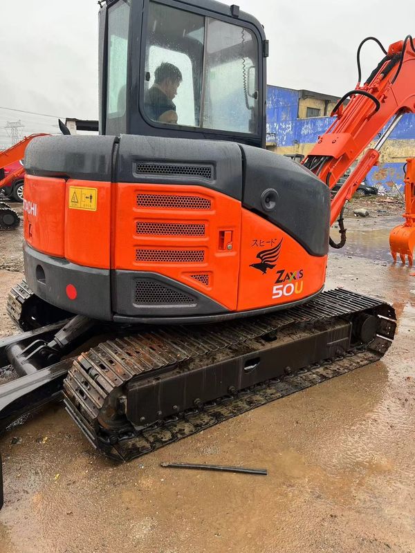 طاقة حفر عالية مستخدمة هيتاشي zx50u/اليد الثانية الحفرة الزحفية الصغيرة هيتاشي zx50 u
