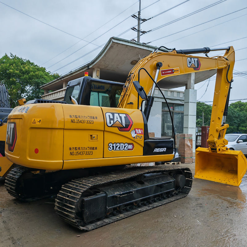 12 طن الحفرة الزحفية المستخدمة Cat 312d يد ثانية 0.8m3 سعة دلو
