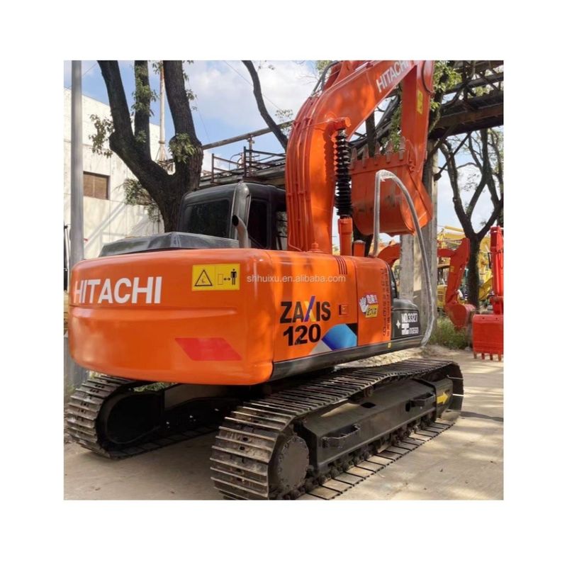 12000kg Zx120 حفر هيتاشي مستعمل يد ثانية مع الطلاء الأصلي 0.51m3