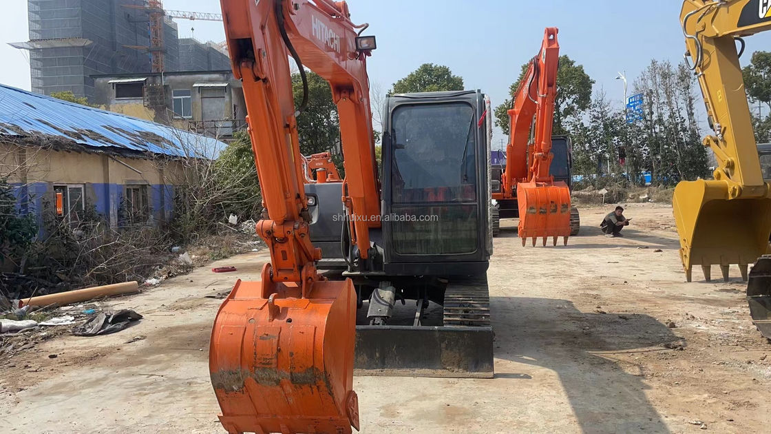 6000KG Zx60 حفرة هيتاشي مستعملة لون أصلي حفرة هيتاشي مصغرة مستعملة