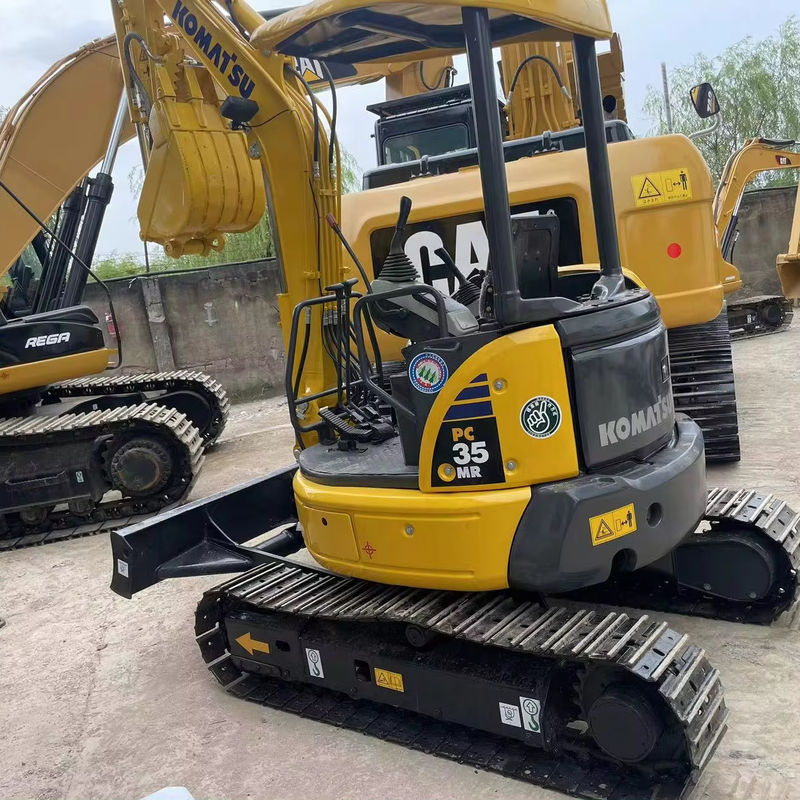 كوماتسو PC35MR الحفرة المصغرة المستخدمة آلة بناء الحفرة الزحفية المصغرة المستخدمة كوماتسو PC35