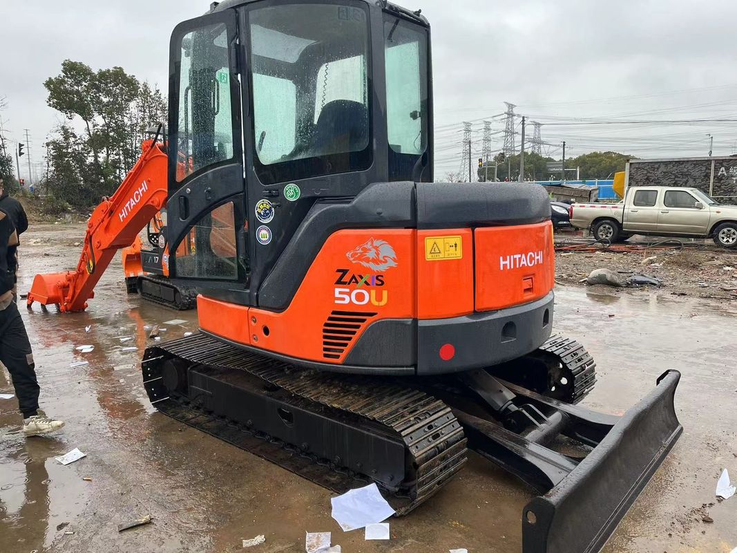 5 طن بوتيك اليابان العلامة التجارية الحفرة المصغرة مستعمل هيتاشي Zx50u حفرة يدوية ثانية