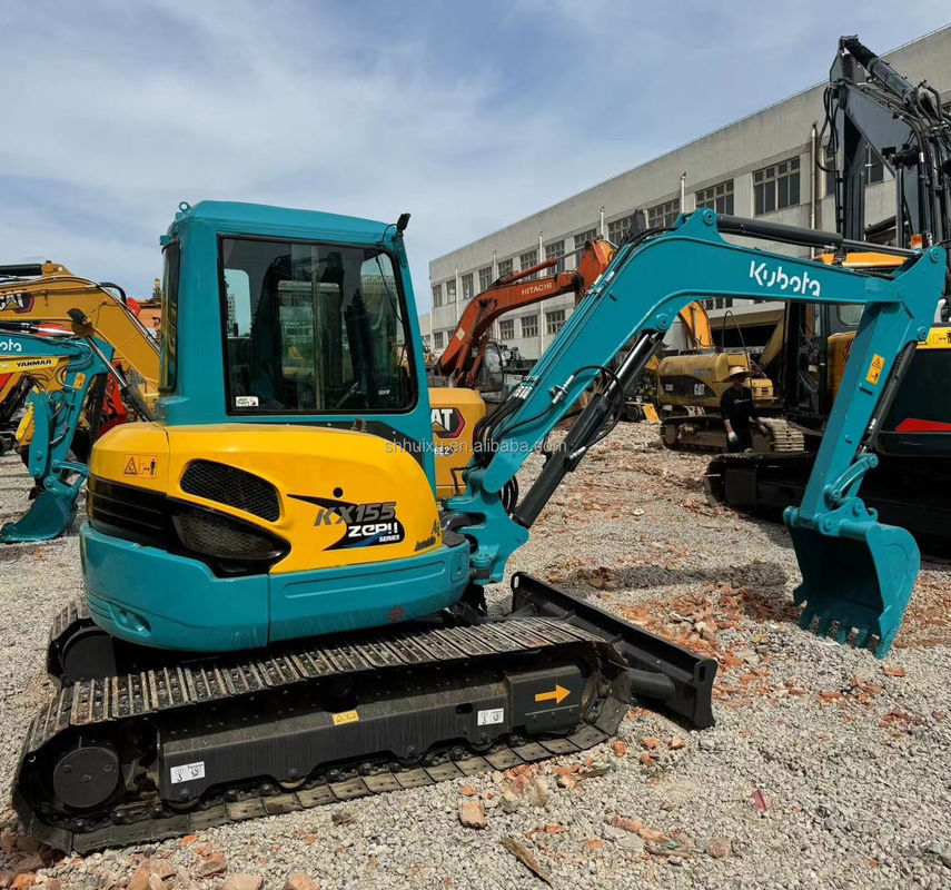 حفرة مزحومة مصغرة Kubota 155 يد ثانية ساعات عمل منخفضة حفرة