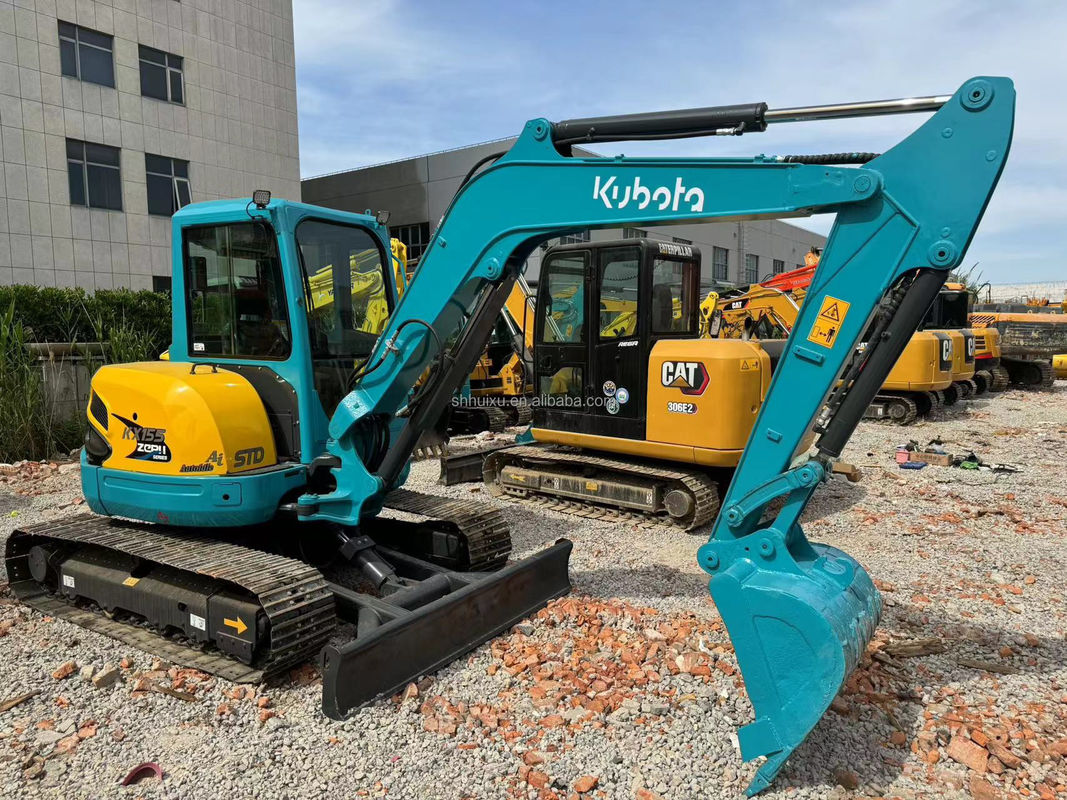 حفرة مزحومة مصغرة Kubota 155 يد ثانية ساعات عمل منخفضة حفرة