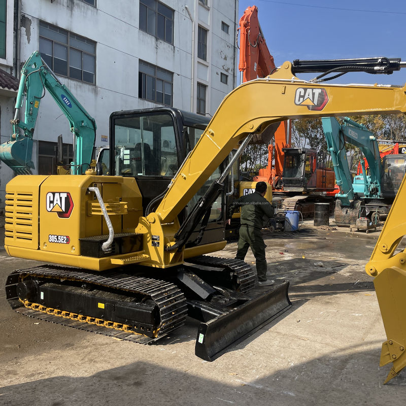 خبرة فائقة حفرة CAT 305.5 مستعملة حفرة CAT 305.5E2 مصغرة للبيع بسعر منخفض