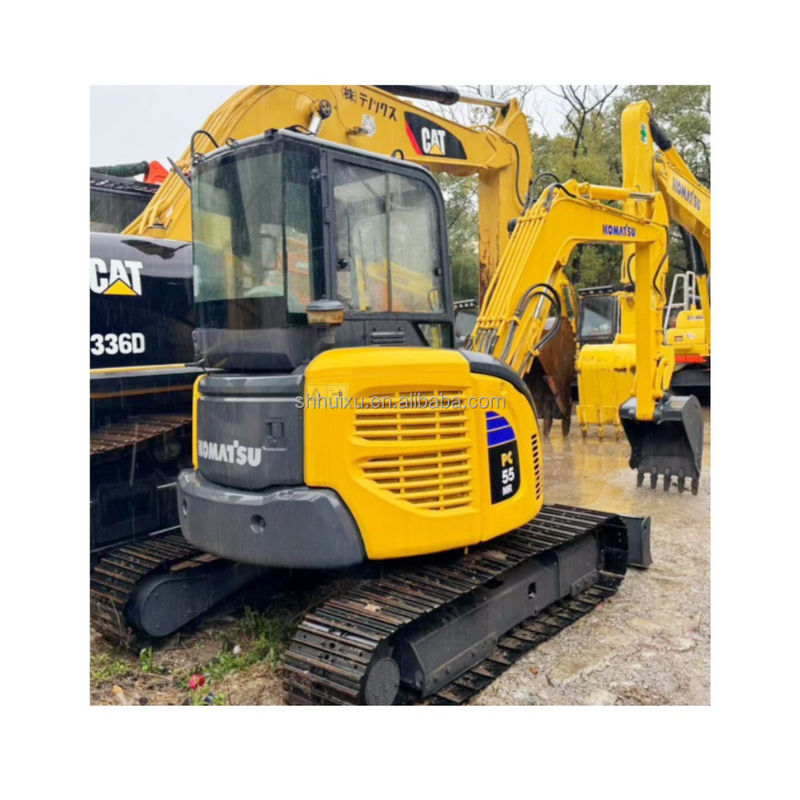 5.5T حفرة صغيرة مستعملة حفرة مستخدمة كوماتسو Pc55 2450mm 1760mm 0.15m3
