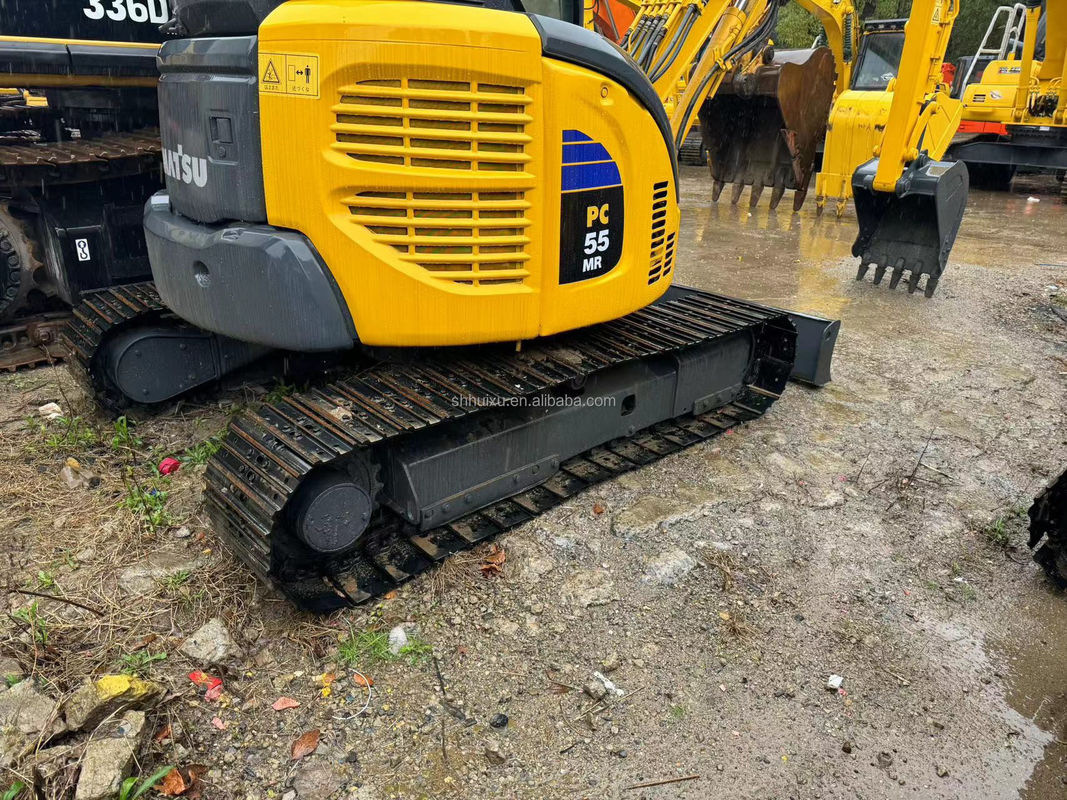 5.5T حفرة صغيرة مستعملة حفرة مستخدمة كوماتسو Pc55 2450mm 1760mm 0.15m3
