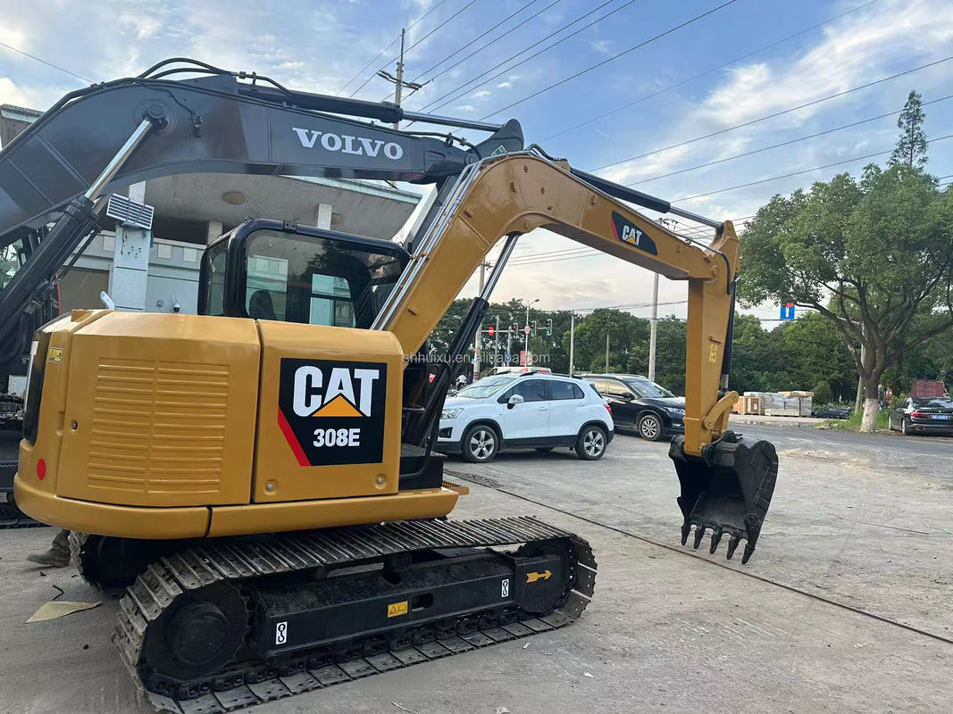 الحفارة الثقيلة المستخدمة للآلات CAT 308E الحفارة المستخدمة القطة 308e ساعات عمل قليلة