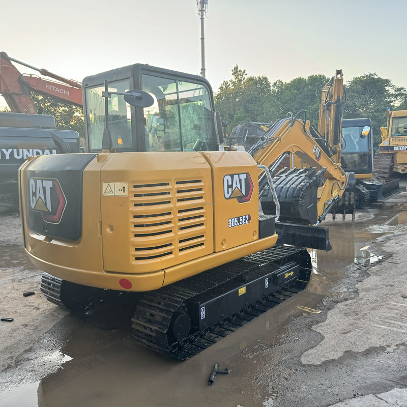 حفرة مستعملة cat305.5e/ثانية طلاء أصفر يدوي مستخدم الزاحف cat305.5e للبيع