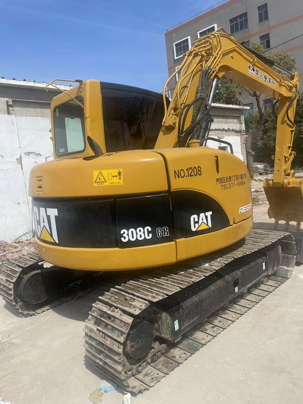 8 طن حفرة الزحف مستعملة CAT 308C يد ثانية CAT 308C مع اللون الأصلي
