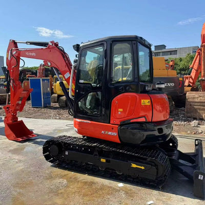6500 كيلوغرام معدات بناء مصغرة مستعملة Kubota Kx165 محلات الملابس
