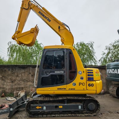 الحفرة المستخدمة في اليابان مصنوعة من كوماتسو Pc60-7 6 طن